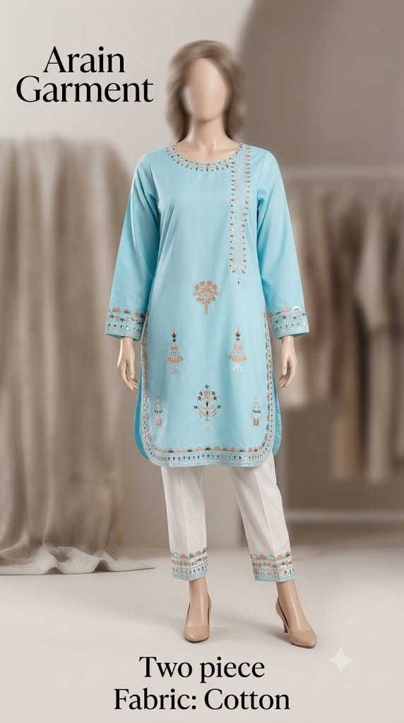 Arain Garments 6 Color 2-Piece Embroidered Ladies Suit