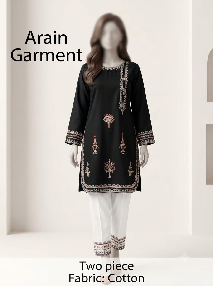 Arain Garments 6 Color 2-Piece Embroidered Ladies Suit