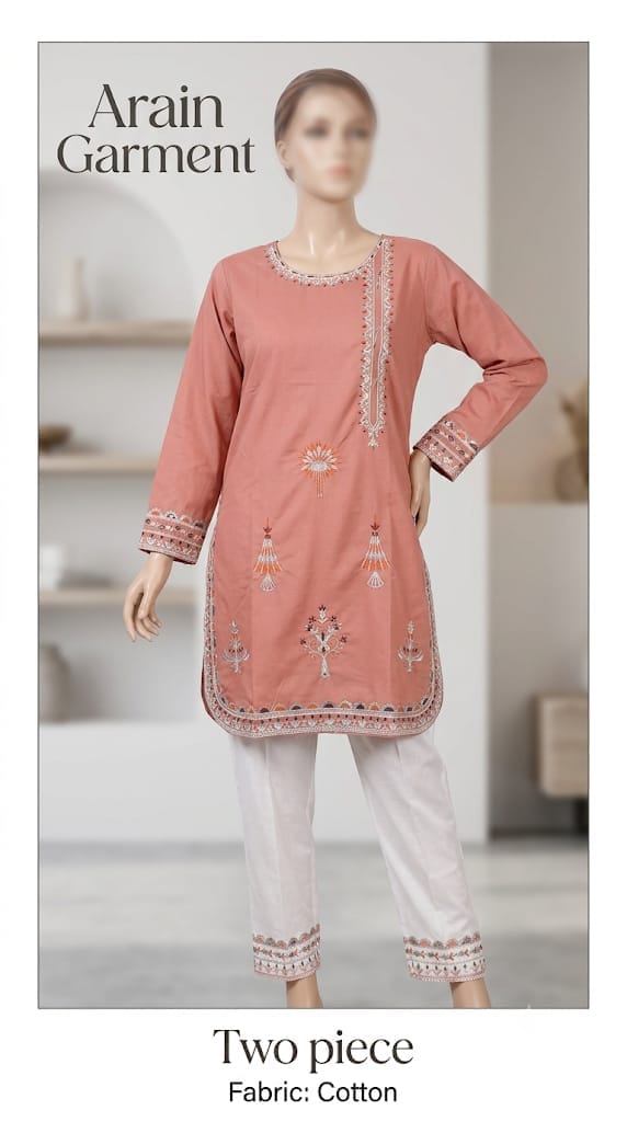 Arain Garments 6 Color 2-Piece Embroidered Ladies Suit