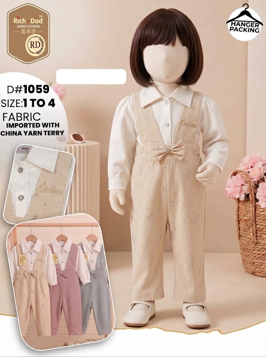 Girls&rsquo; Elegant BAIGE  Bow Jumpsuit &ndash; Kids&rsquo; Party & Casual Wear
